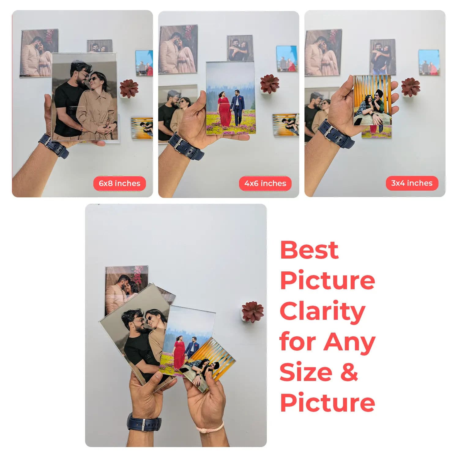 Acrylic Mini Frames - 5 Frames - Image 3