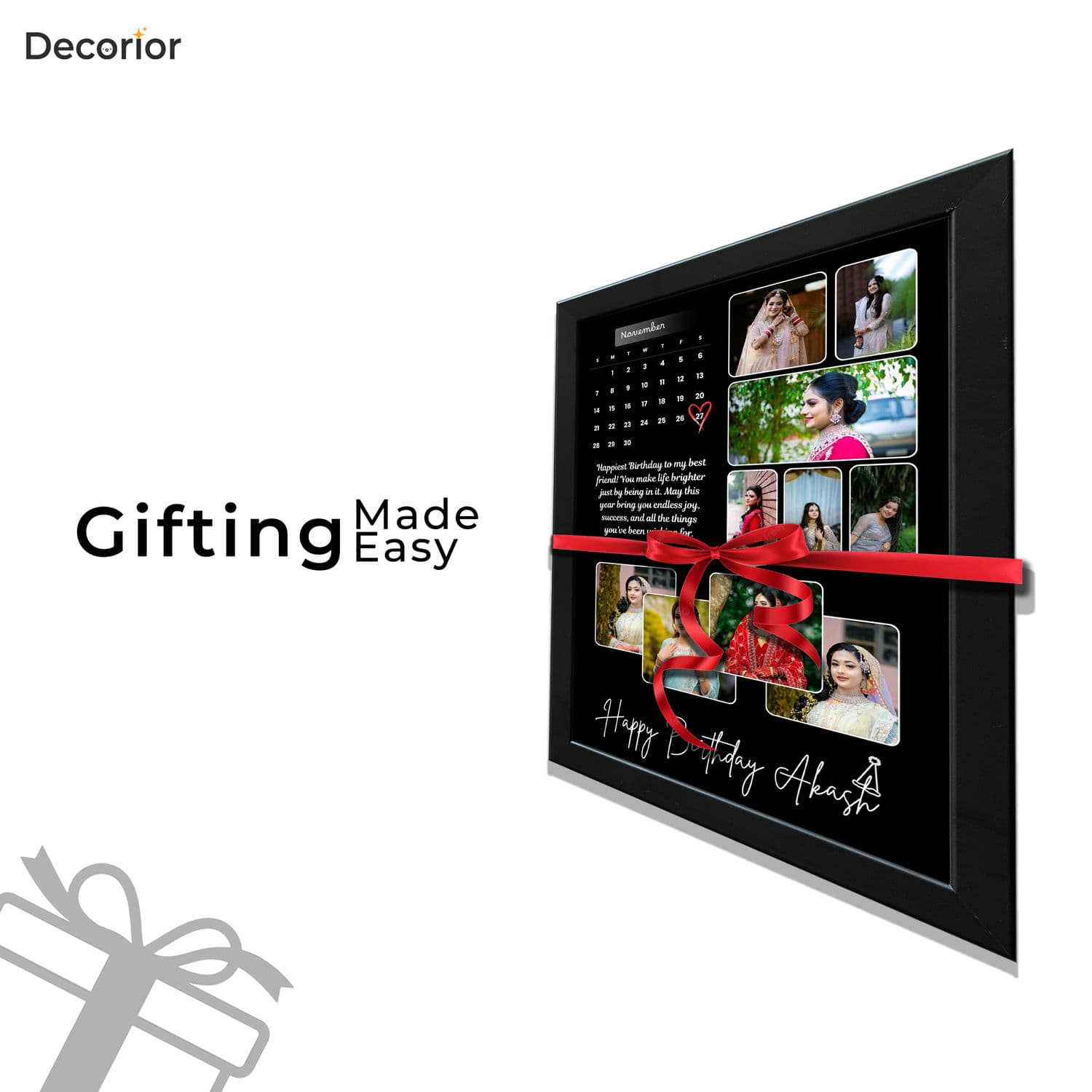 Birthday Photo Frame - Wishes, Date - Image 4