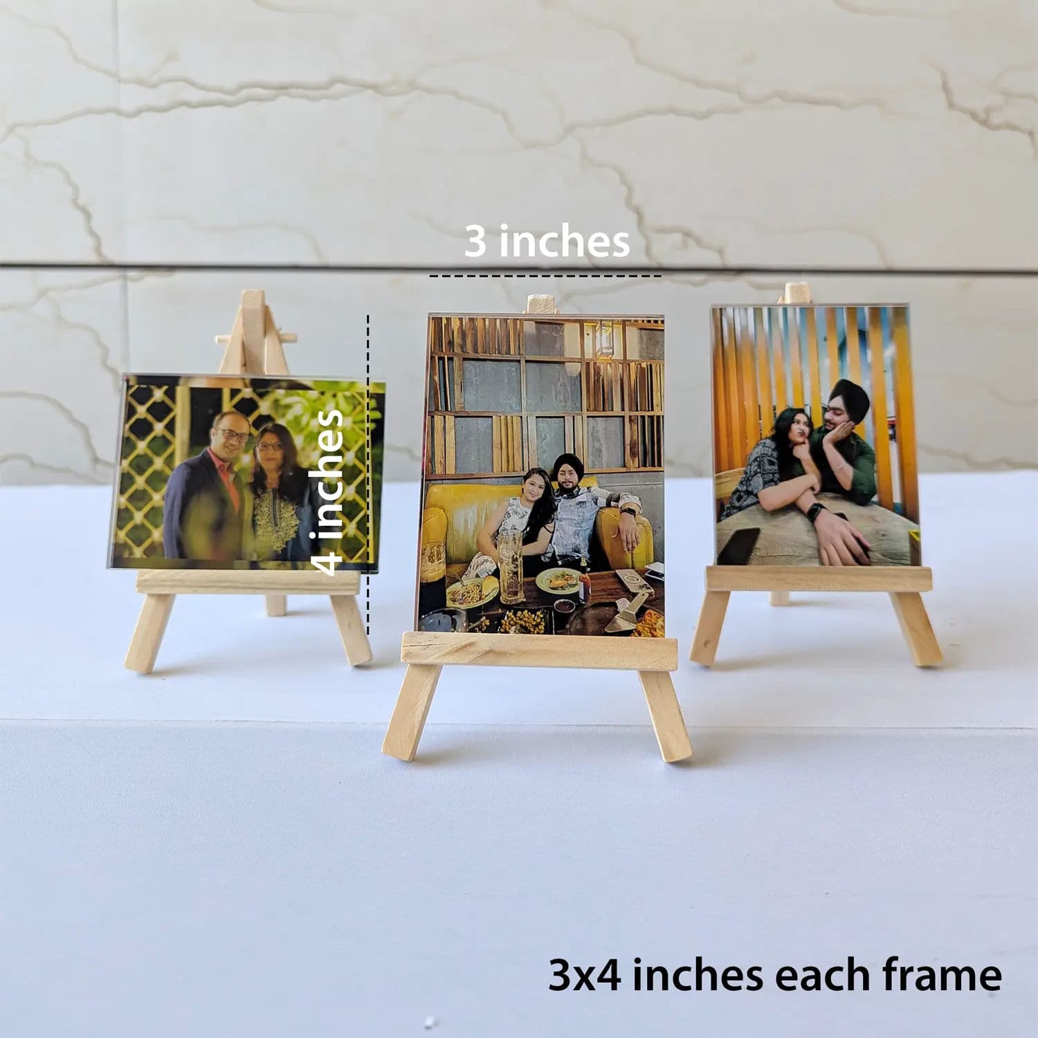 Set of Mini Frames with Wooden Stand - Image 2