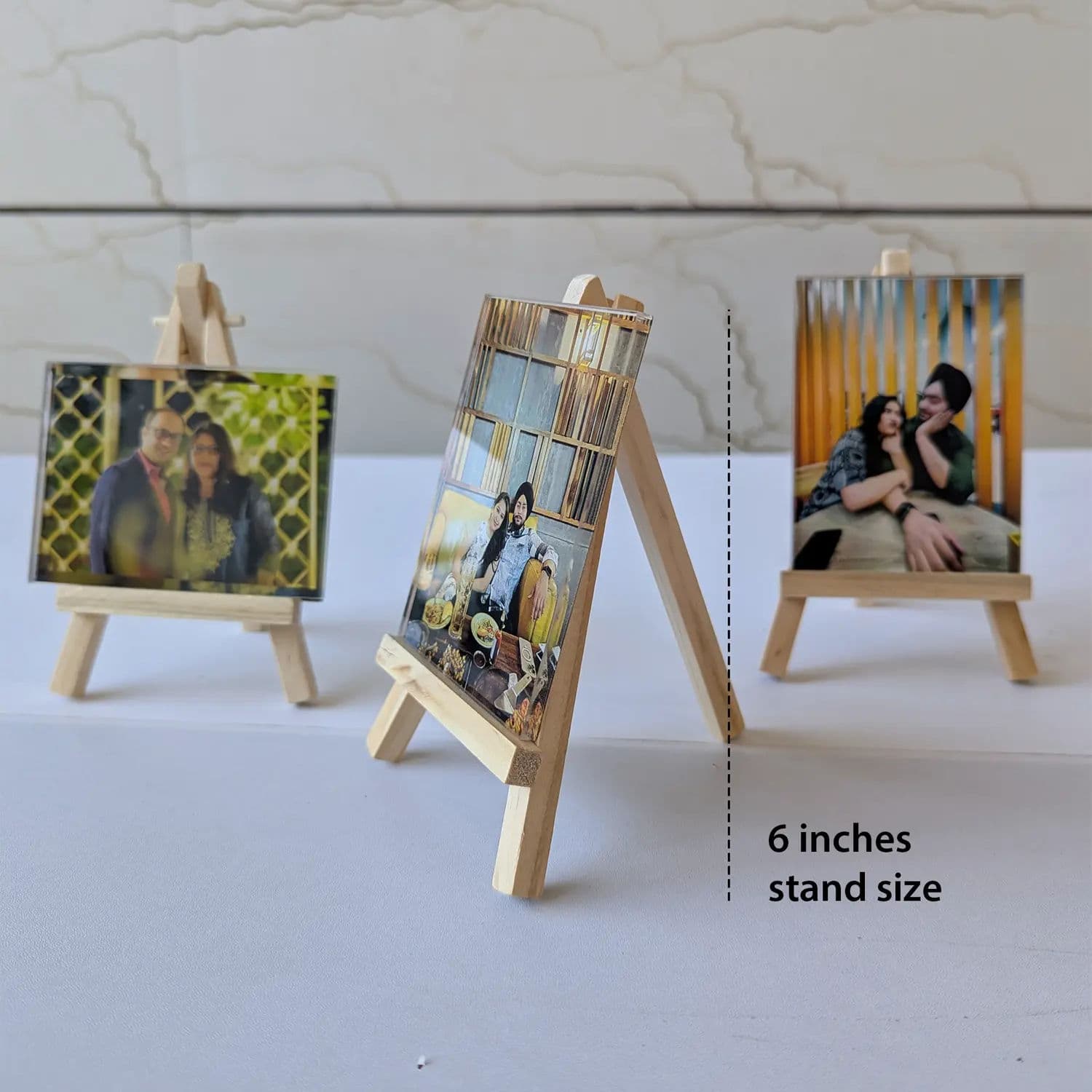 Set of Mini Frames with Wooden Stand - Image 3