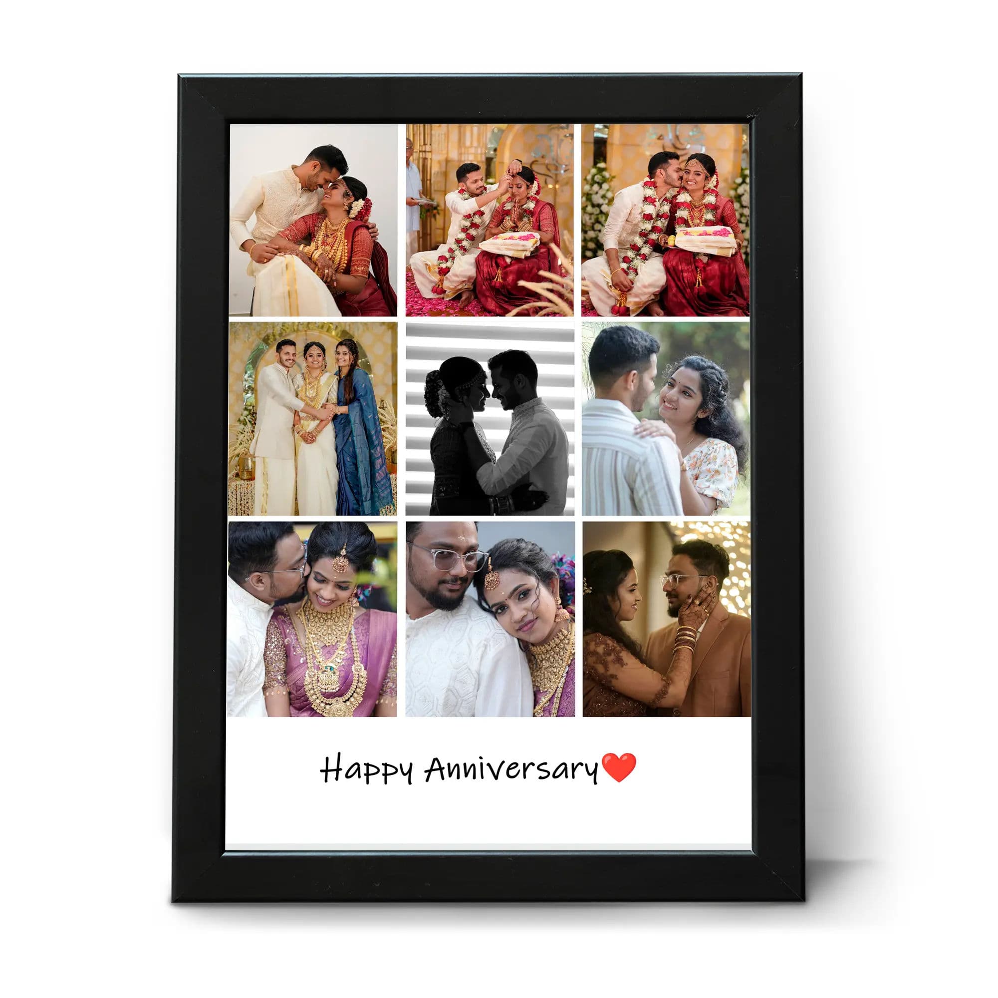 Anniversary Collage Frame with Custom Text - Image 1