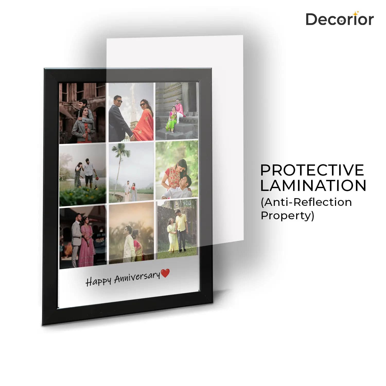 Anniversary Collage Frame with Custom Text - Image 4